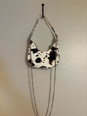 Cow Print Small Shoulder Bag